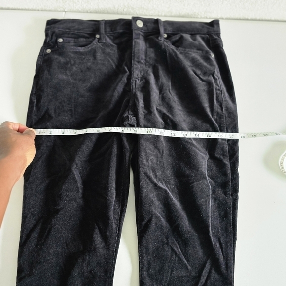 Gap Courdouy Pants Women's Black True Skinny Mid Rise Stretchy 32x29 - Picture 8 of 12